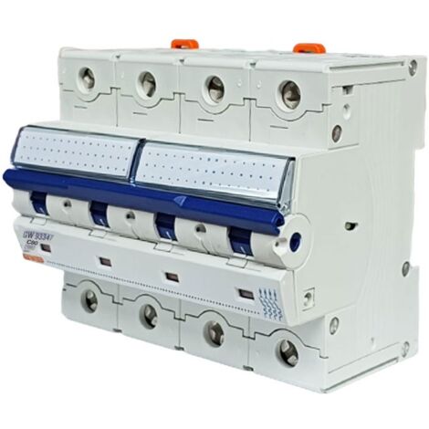 Gewiss Leitungsschutzschalter 80A 4P 10KA C 6 Module GW93347