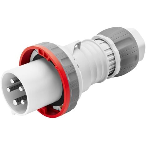 Gewiss mobiler Stecker 3P+N+E 63A IP67 rot 380V GW61053H