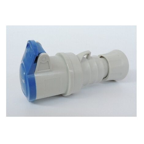 Gewiss – Prise mobile 2P+T 16A femelle bleu 230V – Clapet IK09 – IP44 – Pour environnements industriels – GW62004FH