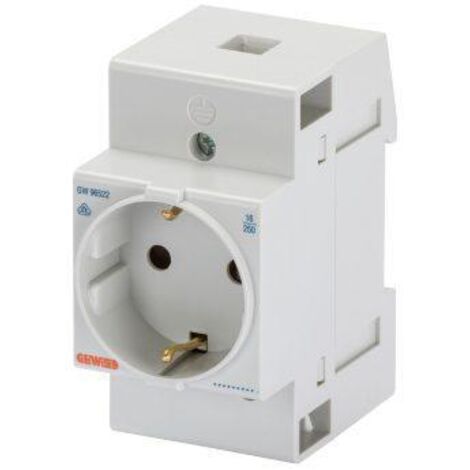 Gewiss PRISE POUR RAIL DIN - STANDARD ALLEMAND -2P+T 16A - 2,5 MOD., GW96522