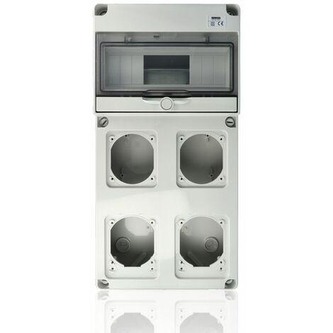 Gewiss quadro stagno q-din 10 moduli 4 flange gw68003n