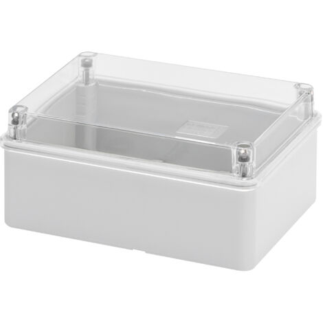 Gewiss scatola con coperchio trasparente 150x110x70 cassetta di derivazione e per apparecchiature elettriche ed elettroniche 150x110x70 gw44426