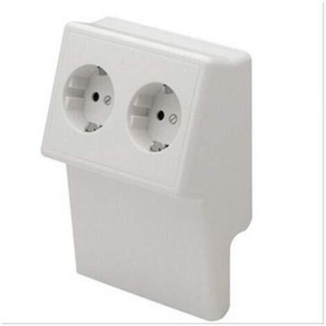 Gewiss SLK-SLTK SUPP.DOPPIO VANO+APP.50X20 RAL9010, NP42838
