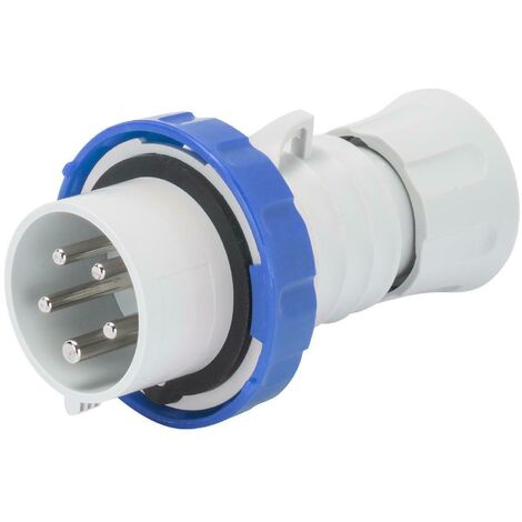 Gewiss spina mobile cee diritta hp - ip66/ip67/ip68/ip69 3p+t 32a 200-250v 50/60hz  blu 9h gw60038