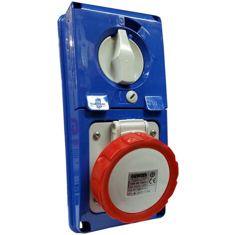 Gewiss vertikale 3P+E 16A IP67 verriegelte Steckdose GW66330N