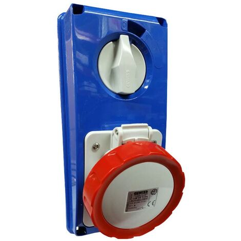 Gewiss vertikale verriegelte Steckdose 3P+E 32A IP67 GW66319N