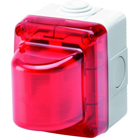 Gewiss – Voyant lumineux E14 15W 230V IP55 – Diffuseur rouge pour signalisation extérieure – GW27415