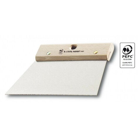 ARCANE INDUSTRIES Gezahnte Spachtel 4 x 2,5 mm für die Anwendung von selbstverlaufendem Harz -30 cm, zähne : 4 mm x 2.5 mm