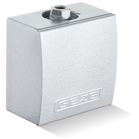 Geze Drehlager für Gleitschiene T-Stop Aluminium zum anschrauben silberfarbig
