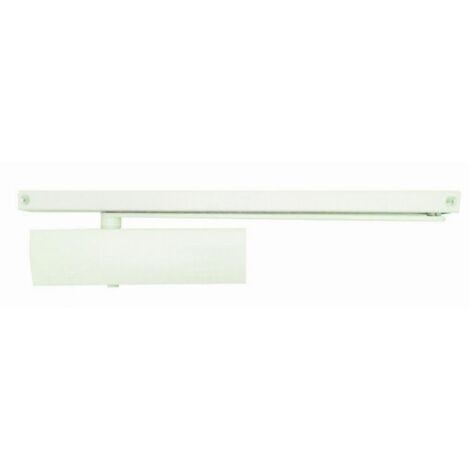 Geze – Ferme-porte TS WOOD blanc – Force 3 fixe – Pour portes en bois jusqu'à 950 mm et 100 kg – Homologué CE-EN 1154 et EN 1634