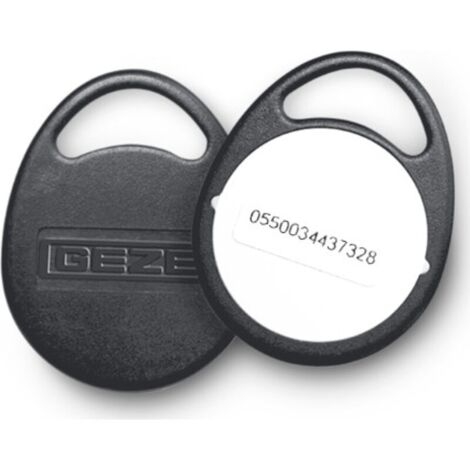 GEZE Zutrittskontrollsystem Schlüsselanh. MIFARE DESFireEV2 schwarz RFID-Transponder - 185712