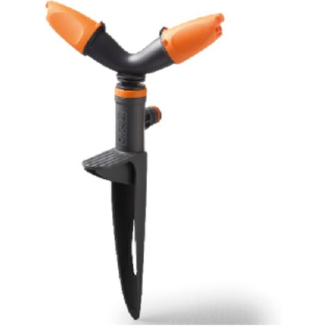 GF Art.5633 irrigatore 2 bracci "ROTAX" con puntale portata massima 19 l/min per irrigazione giardino
