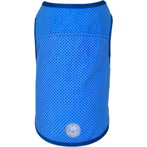 GF Pet ElastoFit Ice Vest - Gilet réfrigérant pour chien- Refroidissement pour les chiens- Taille 2XL Veste cool Longueur du dos 61cm- Bleu - Bleu