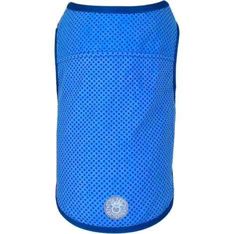 GF Pet ElastoFit Ice Vest - Gilet réfrigérant pour chien- Refroidissement pour les chiens- Taille 3XL Veste cool Longueur du dos 71cm- Bleu - Bleu