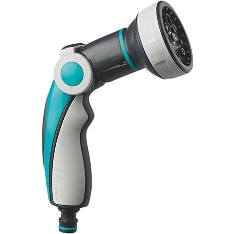 GF - PISTOLA PER IRRIGAZIONE CON CIPOLLAJET PREMIUM PLUS A 8 GETTI - COLORE AZZURRO/NERO/GRIGIO