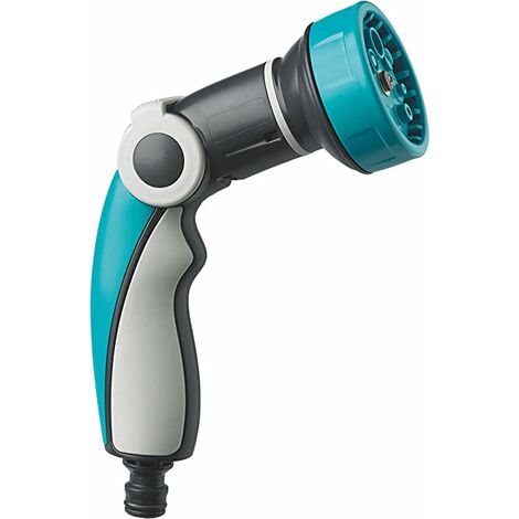 GF - PISTOLA PER IRRIGAZIONE CON CIPOLLAJET PREMIUM PLUS A 8 GETTI - COLORE AZZURRO/NERO/GRIGIO
