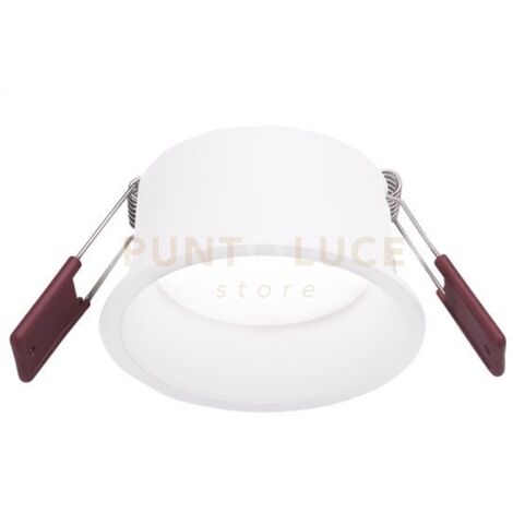 GFA1050N- FARETTO DA INCASSO IN ALLUMINIO DIFFUSORE OPALE A LED 4000K 700LM 10W BIANCO D.10,3CM