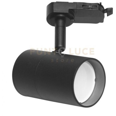 GFA1061- PROIETTORE IN ALLUMINIO NERO PER BINARIO TRIFASE 1 LUCE ATTACCO GU10 IP20