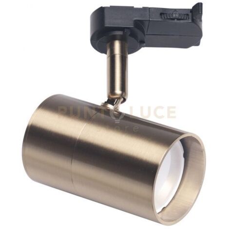 GFA1062- PROIETTORE IN ALLUMINIO ORO PER BINARIO TRIFASE 1 LUCE ATTACCO GU10 IP20