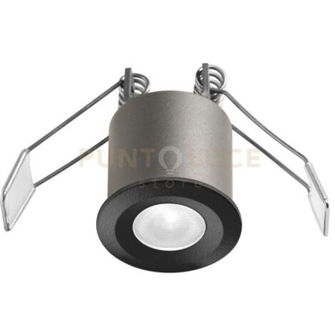 GFA1091N- FARETTO DA INCASSO ANTIABBAGLIO A LED 4000K 250LM 3W D.3,5CM NERO