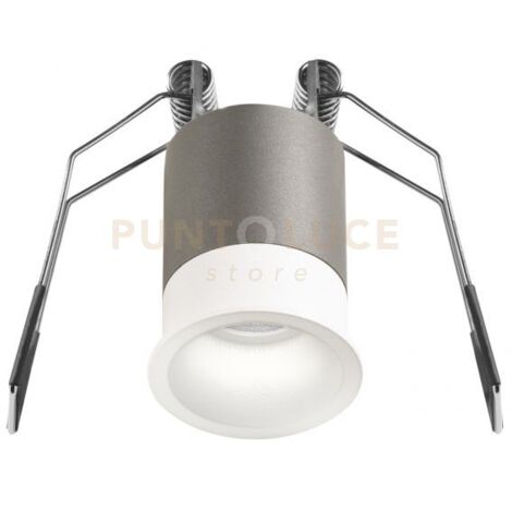 GFA1100C- FARETTO AD INCASSO OTTICA RIENTRATA A LED 3000K 230LM 3W D.3,5CM BIANCO