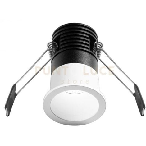 GFA1110C-  FARETTO AD INCASSO OTTICA RIENTRATA A LED 3000K 400LM 5W D.4CM BIANCO