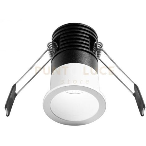 GFA1110N-  FARETTO AD INCASSO OTTICA RIENTRATA A LED 4000K 430LM 5W D.4CM BIANCO