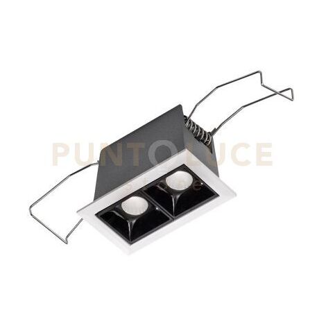 GFA1123C- FARETTO 2 LUCI A LED ANTIABBAGLIO 3000K 320LM 4W BIANCO DA INCASSO