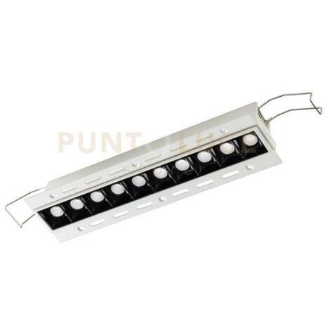 GFA1131N- FARETTO AD INCASSO 10 LUCI A SCOMPARSA A LED 4000K 1650LM 20W BIANCO