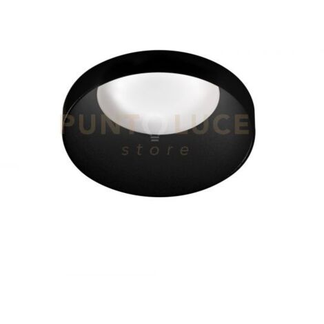GFA1161- FARETTO AD INCASSO TONDO 1 LUCE ATTACCO GU10 D.7,2CM ALLUMINIO NERO
