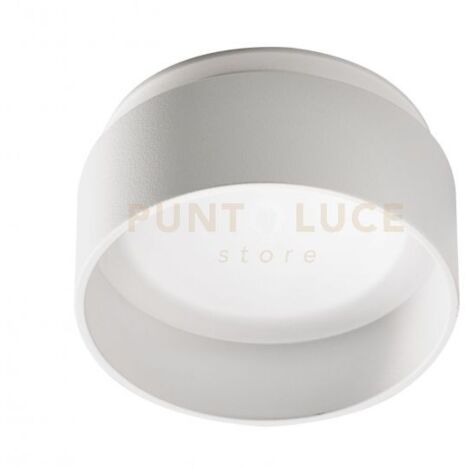GFA1210- FARETTO DA INCASSO BIANCO 2 LUCI ATTACCO GU10 TONDO D.8CM