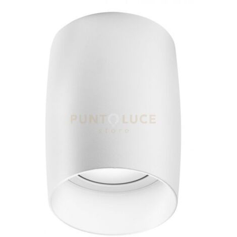 GFA1220- FARETTO ORIENTABILE BIANCO 1 LUCE ATTACCO GU10 TONDO D.8CM H.11,5CM