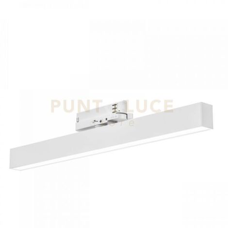 GFA1240C- REGLETTE BINARIO A LED 3000K 2500LM 28W CON ROTAZIONE COLORE BIANCO 60,5CM