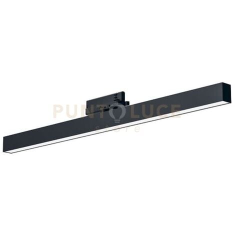 GEA LUCE GFA1251C- REGLETTE BINARIO A LED 3000K 2685LM 36W CON ROTAZIONE COLORE NERO 90,5CM