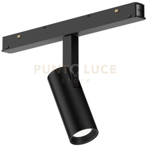 GFA1350- MODULO LED INCLINABILE REGOLABILE PER BINARIO DOPPIA ACCENSIONE AD INCASTRO MAGNETICO PER BINARIO 48V 3000K 620LM 8W D.3,4CM NERO