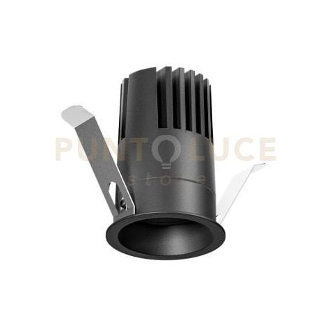 GFA1413C- FARETTO LED AD INCASSO COLORE NERO 3000K 1350LM 12W D.5,2CM
