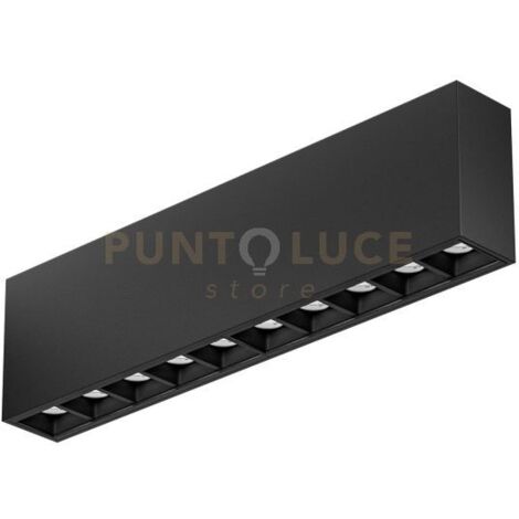 GFA1433C- MODULO LED 10 PUNTI LUCE ATTACCO LED 3000K 1600LM 20W 26,9CM NERO