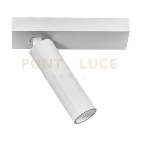GFA1470H-  SPOT FARETTO ORIENTABILE 1 LUCE ATTACCO LED 2700K 509LM 7W BIANCO SATINATO D.3,5CM ATTACCO 14X4,5CM