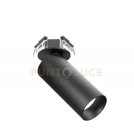 GFA1483H- FARETTO AD INCASSO ORIENTABILE 1 LUCE ATTACCO LED 2700K 1009LM 12W D.5,5CM NERO