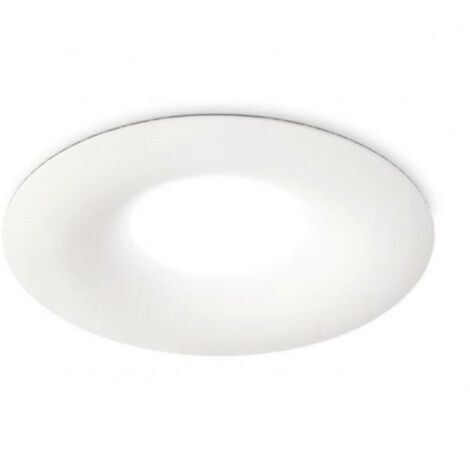 GFA170-  FARETTO DA INCASSO TONDO D.9,8CM 1 LUCE ATTACCO GU10 BIANCO ALLUMINIO