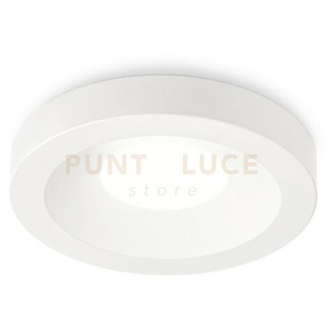 GFA180-  FARETTO DA INCASSO TONDO D.9,8CM 1 LUCE ATTACCO GU10 BIANCO ALLUMINIO IP20