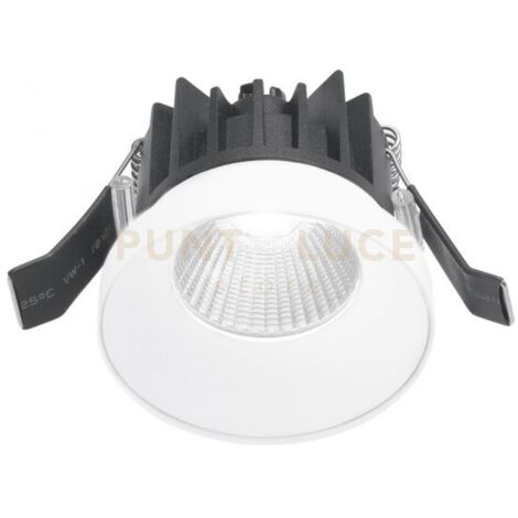 GFA301- FARETTO DA INCASSO IN ALLUMINIO A LED 3000K 700LM 9W D.7CM BIANCO