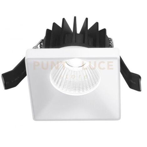 GFA303- FARETTO DA INCASSO IN ALLUMINIO A LED 3000K 700LM 9W QUADRATO 7CM BIANCO