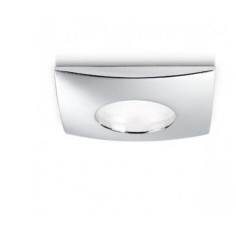 GFA375- FARETTO DA INCASSO IP65 CROMO LUCIDO QUADRATO 8,4X8,4 ATTACCO GU10