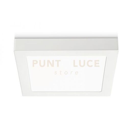 GFA764C- PLAFONIERA BIANCA QUADRATA A LED 3000K 960LM 12W 16,8X16,8CM