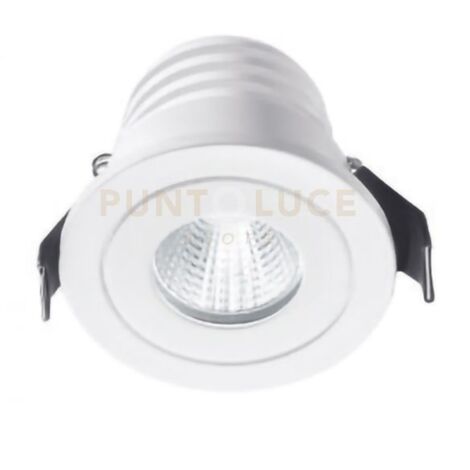 GFA770C- FARETTO DA INCASSO LED 3000K 350LM 5W D.5CM ALLUMINIO E VETRO