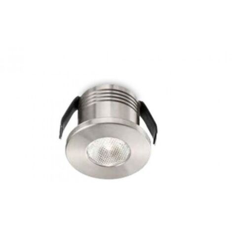 GFA900C- FARETTO DA INCASSO A MOLLA IN ALLUMINIO A LED 3000K 170LM 3W COLORE NICKEL D.3,5CM
