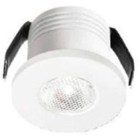 GFA901N- FARETTO DA INCASSO A MOLLA IN ALLUMINIO A LED 4000K 180LM 3W COLORE BIANCO D.3,5CM