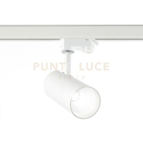 GFA971C- PROIETTORE A BINARIO EUROSTANDARD ATTACCO LED 3000K 2250LM 30W BIANCO OPACO D.8,5CM