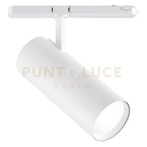 GFA972C- PROIETTORE A BINARIO EUROSTANDARD ATTACCO LED 3000K 3320LM 40W BIANCO OPACO D.8CM